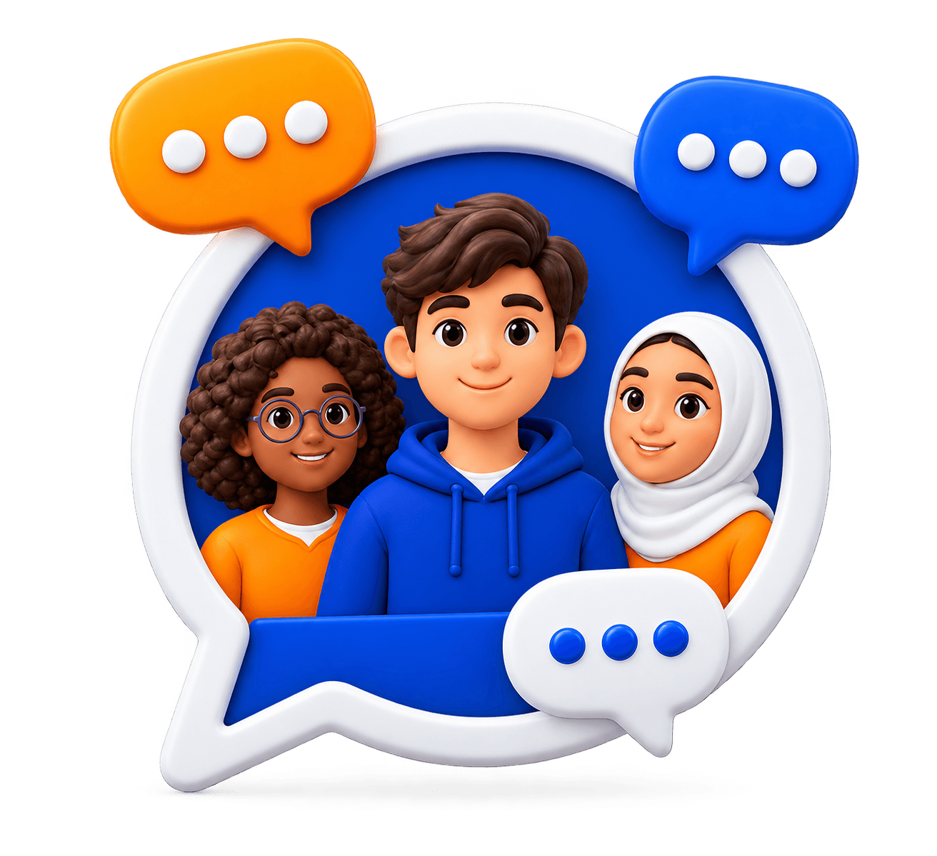 Communauté de jeunes en discussion