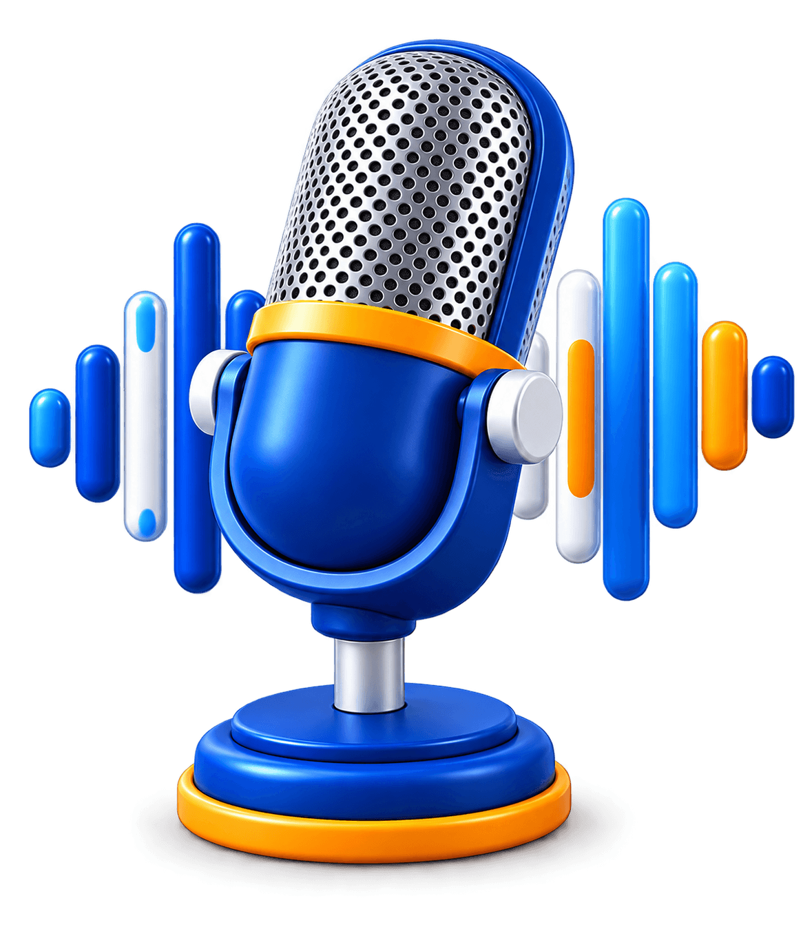 Microphone 3D symbolisant la prise de parole